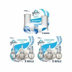 Top 10 👏 Air Freshener Glade PlugIns Scented Oil & Holders, Clean Linen, 0.67 Oz., 8/Pack (313803) 👍