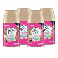 Best reviews of 🔥 Air Fresheners & Deodorizers Glade Air Freshener Automatic Spray Refill, Exotic Tropical Blossoms Scent, 6.2 Oz., 4/Pack (318296) 👏