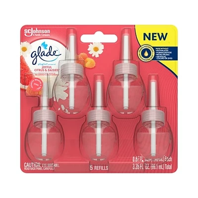 Cheap ๐ Air Freshener Glade PlugIns Scented Oil Warmer Refill, Joyful Citrus & Daisies, 0.67 Fl. Oz., 5/Pack (326636EA) โค๏ธ