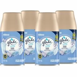 Best reviews of ❤️ Air Fresheners & Deodorizers Glade Air Freshener Automatic Spray Refill, Clean Linen Scent, 6.2 Oz., 4/Pack (333368) 👏